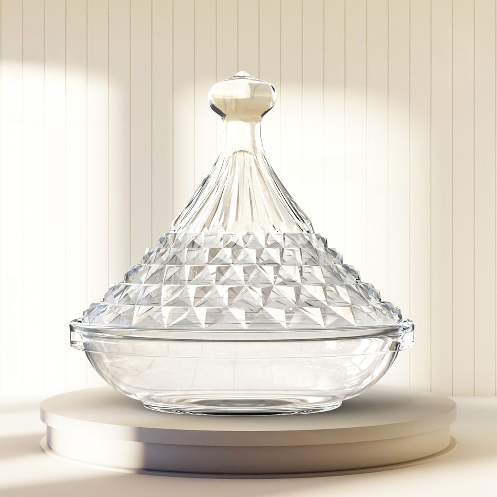 تمرية رمضان مايوركا سيتى ، مقاس صغير ، من الزجاج الشفاف