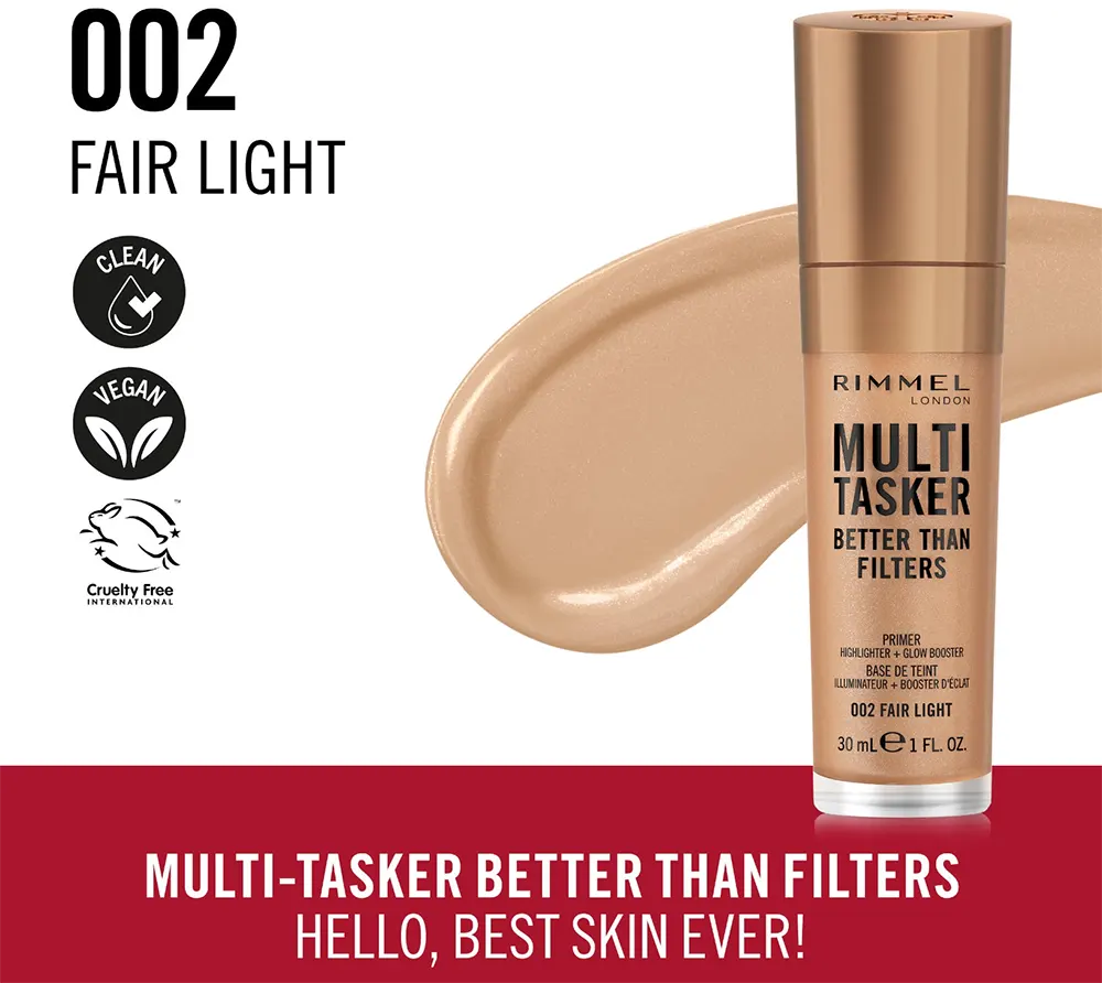 Rimmel Multi-Tasker Better Than Filters Primer, 002 Fair Light