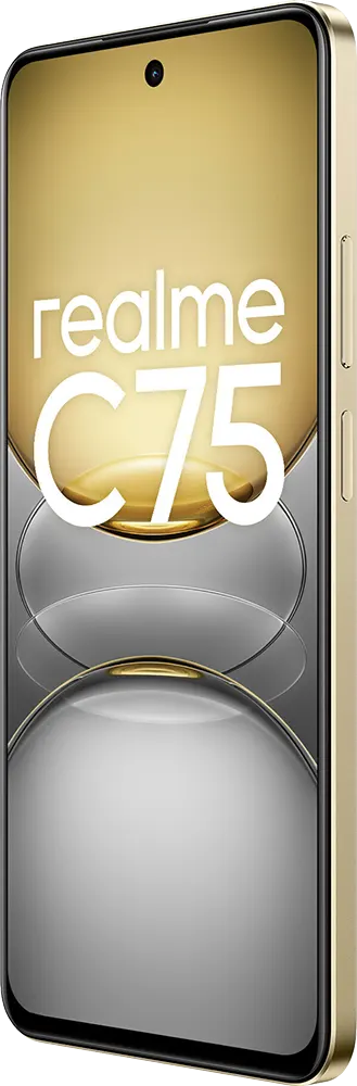 موبايل ريلمي C75 ثنائي الشريحة، ذاكرة 256 جيجابايت، رامات 8 جيجابايت، شبكة الجيل الرابع إل تي إي، ذهبي