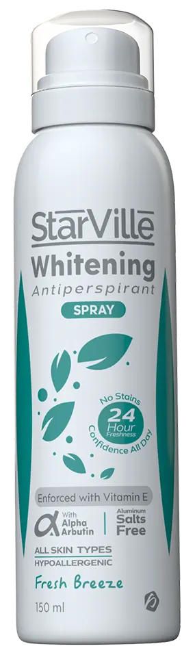 Starville Whitening Antiperspirants Spray Fresh Breeze, 150Ml