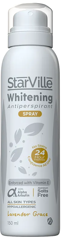 Starville Whitening Antiperspirants Spray Lavender Grace, 150Ml