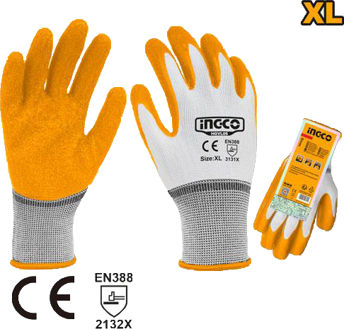 INGCO Heavy Duty Latex Gloves HGVL-06