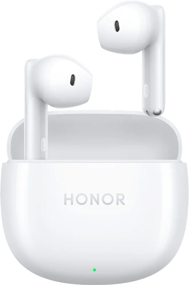 Honor X6 Earbuds, Bluetooth, Water Splash Resistant, 510 mAh Battery, White