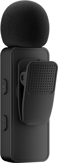 BOYA LIGHTNING Wireless Microphone for IOS Devices Noise Reduction LED Indicator Black BY-V2