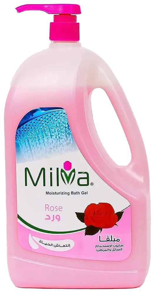 Milva Moisturizing Bath Gel with Rose, 2 L