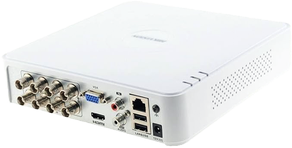 مسجل فيديو رقمي هيكفيجن ، 16 قناة، منفذين USB، منفذ SATA، أبيض، DS-7116HQHI-M1-S(E)