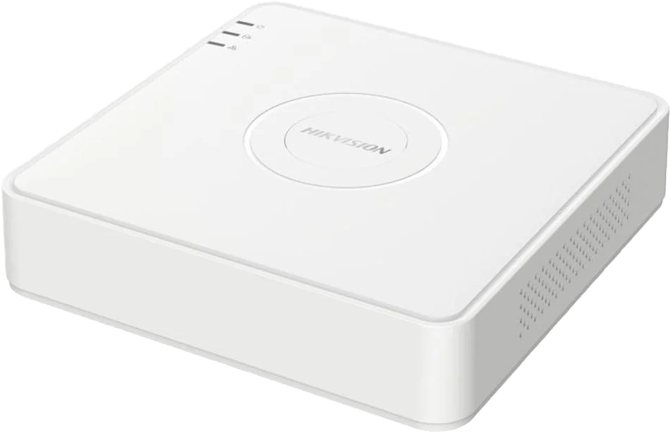 مسجل فيديو رقمي هيكفيجن ، 4 قنوات، منفذين USB، منفذ SATA، أبيض، DS-7104HQHI-M1-S(E)