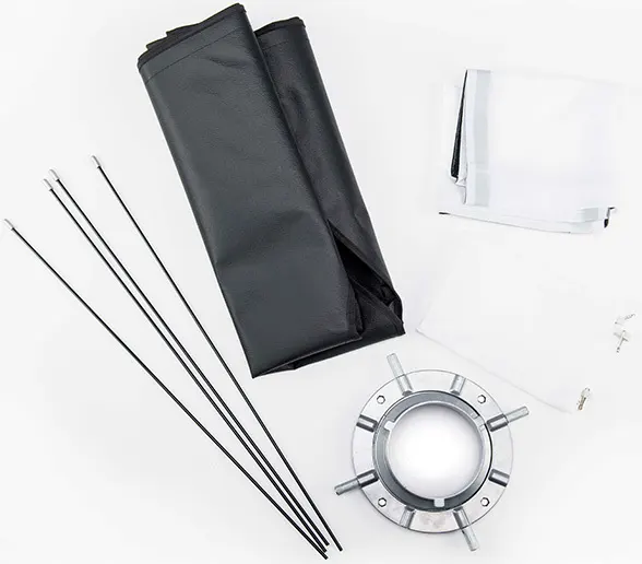 General Softbox Octa 60*60cm, Bowens Mount, Square, Black, E 60