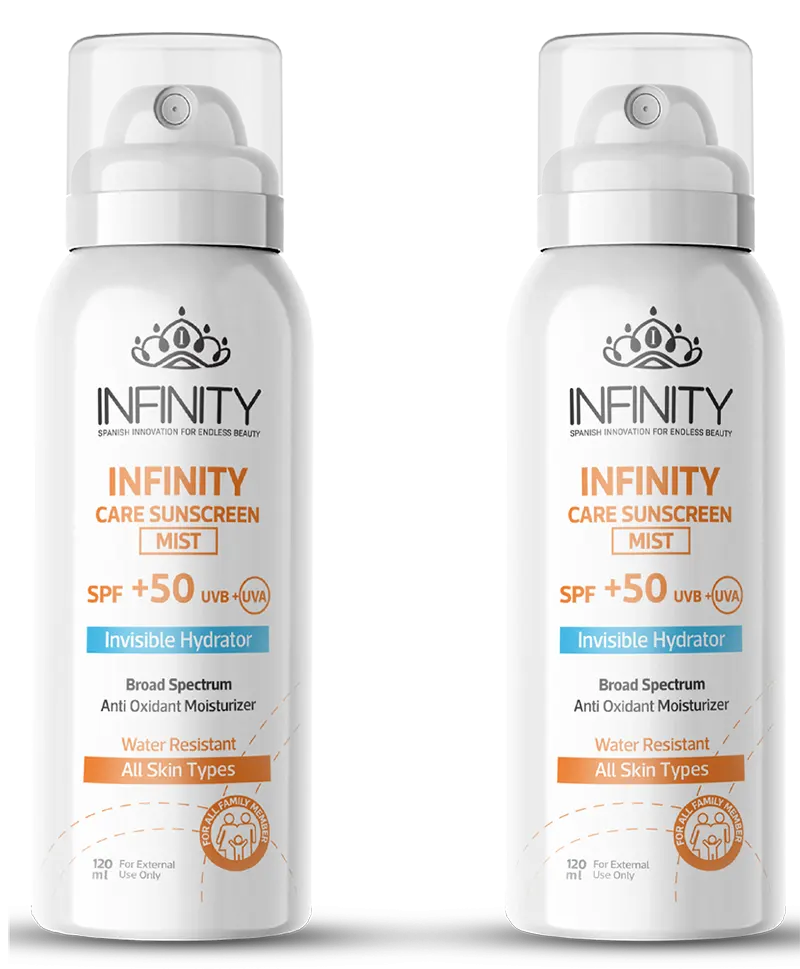 سبراي واقي شمس ميست بمعامل حمايه 50+ من انفنيتي، 120 مل (1+1)