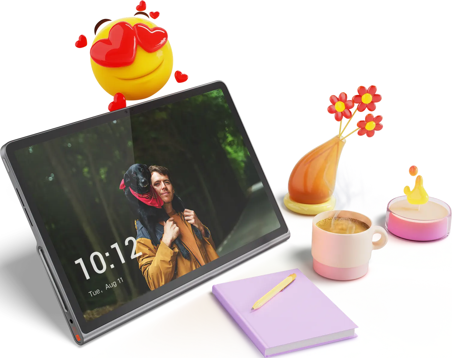 Lenovo Tab Plus Tablet, 11.5 Inch Display, 256GB Internal Memory, 8 GB RAM, Wi-Fi, Luna Grey