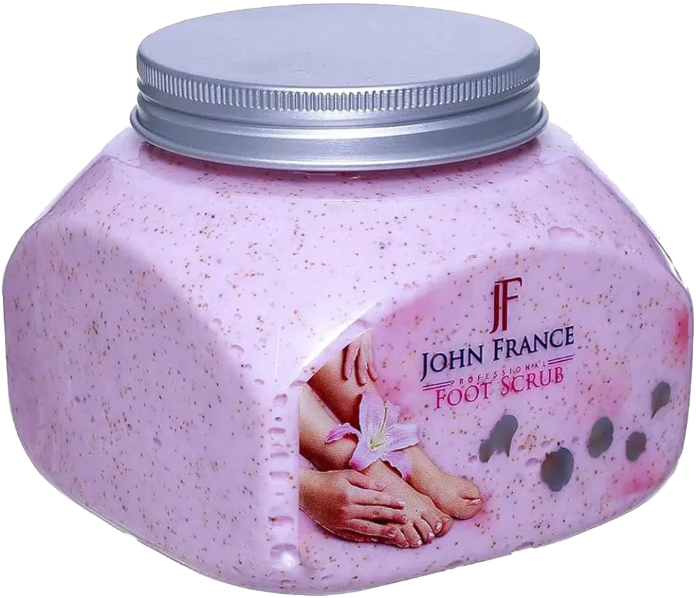 John France Foot Scrub Rose Scent, 500ml.