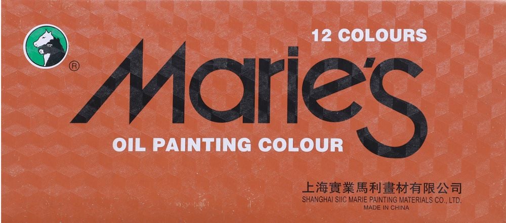 مجموعة أنابيب  ألوان زيت  ماريس ، 12 لون ،  ألوان متعددة