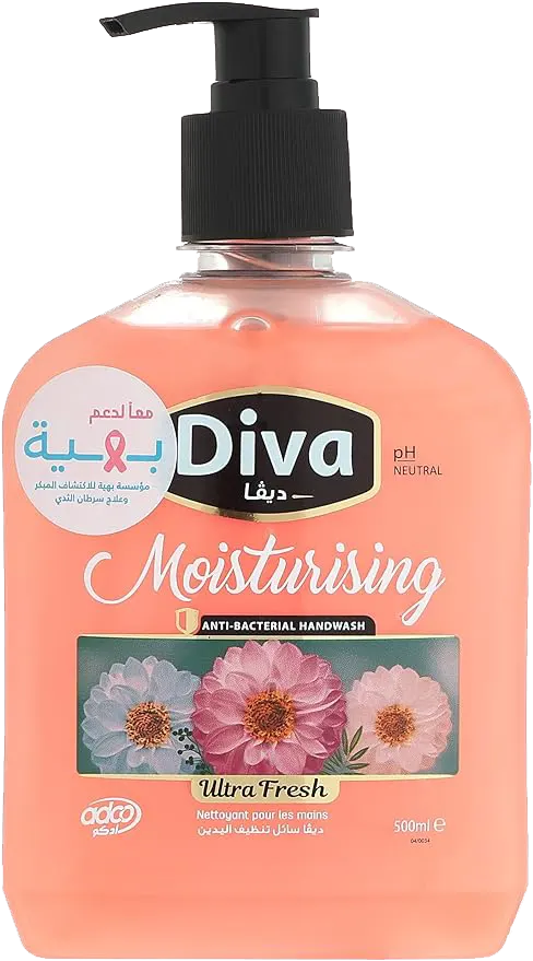 غسول سائل معطر لليدين ألترا فريش من ديفا، 500 مل