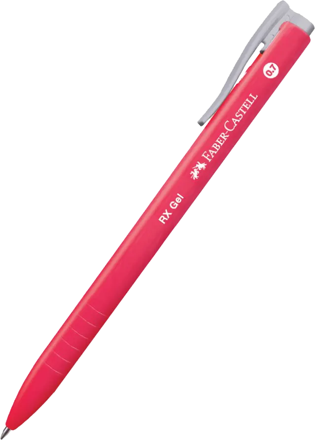 Faber-Castell RX Gel Pen , 0.7mm ,Quick Dry , Red, 249621