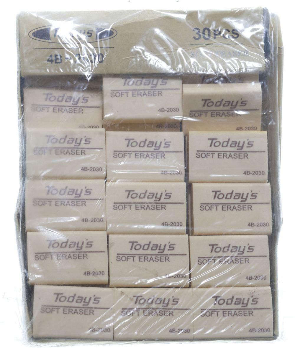 أستيكة تودايز، مستطيل، قطعة واحدة، أبيض، 4B-2030