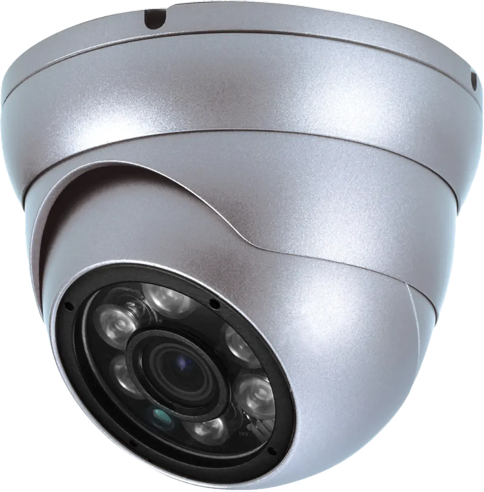 Hi-Sharp AHD CCTV Camera 2MP, 3.6mm Lens, Weatherproof, Silver, HS.4IN1.D001AC