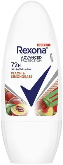 Rexona Advanced Protection Peach & Lemongrass Women Anti-Perspirant Roll On, 50Ml