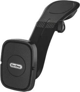 حامل هاتف مغناطيسي للسيارة من جوديس، دوران 360 درجة أسود، GD-HD657