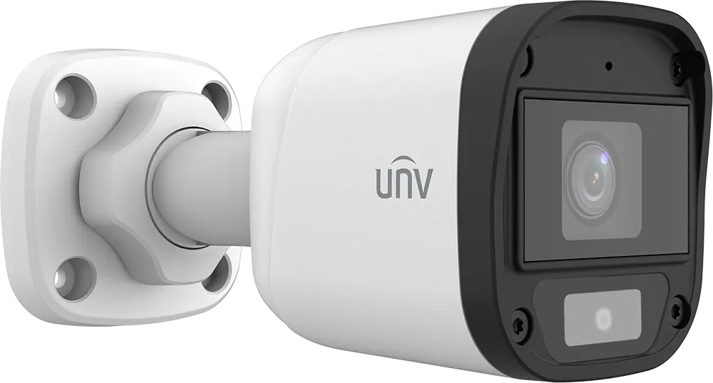 Uniview Colourehunter Outdoor IR Fixed Bullet Camera 2MP, 4.0mm lens, Full Color, Built-in Mic, White,  UAC-B112-AF40-W