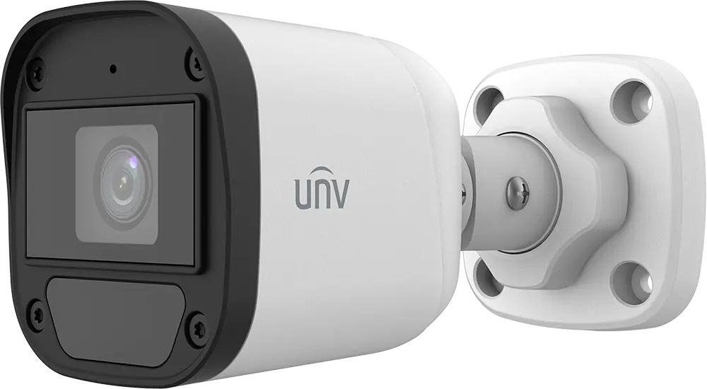 Uniview ColourHunter Outdoor IR Fixed Bullet Camera 2MP, 4.0mm lens, Built-in Mic, White,  UAC-B112-AF40