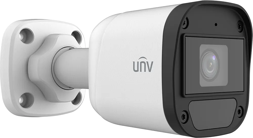 Uniview ColourHunter Outdoor IR Fixed Bullet Camera 2MP, 4.0mm lens, Built-in Mic, White,  UAC-B112-AF40
