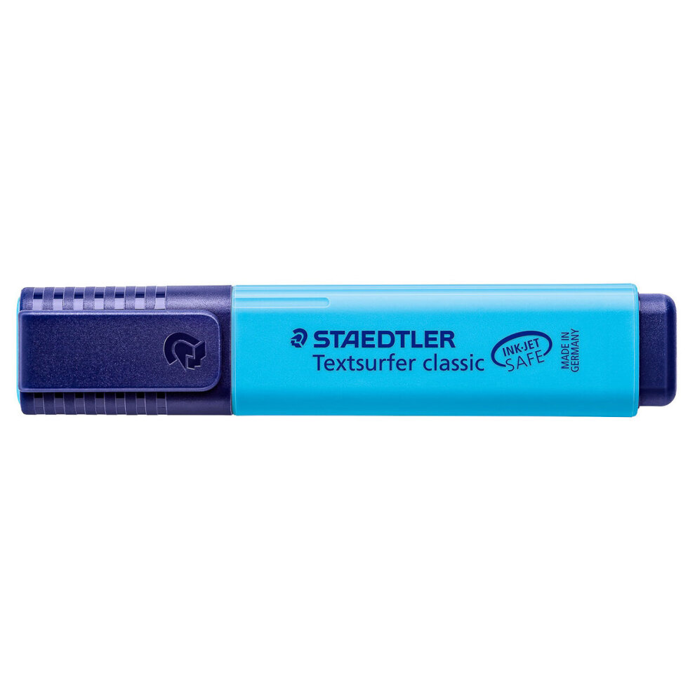 Staedtler Phosphorescent Highlighter pen, light blue color, chisel tip, 364.3