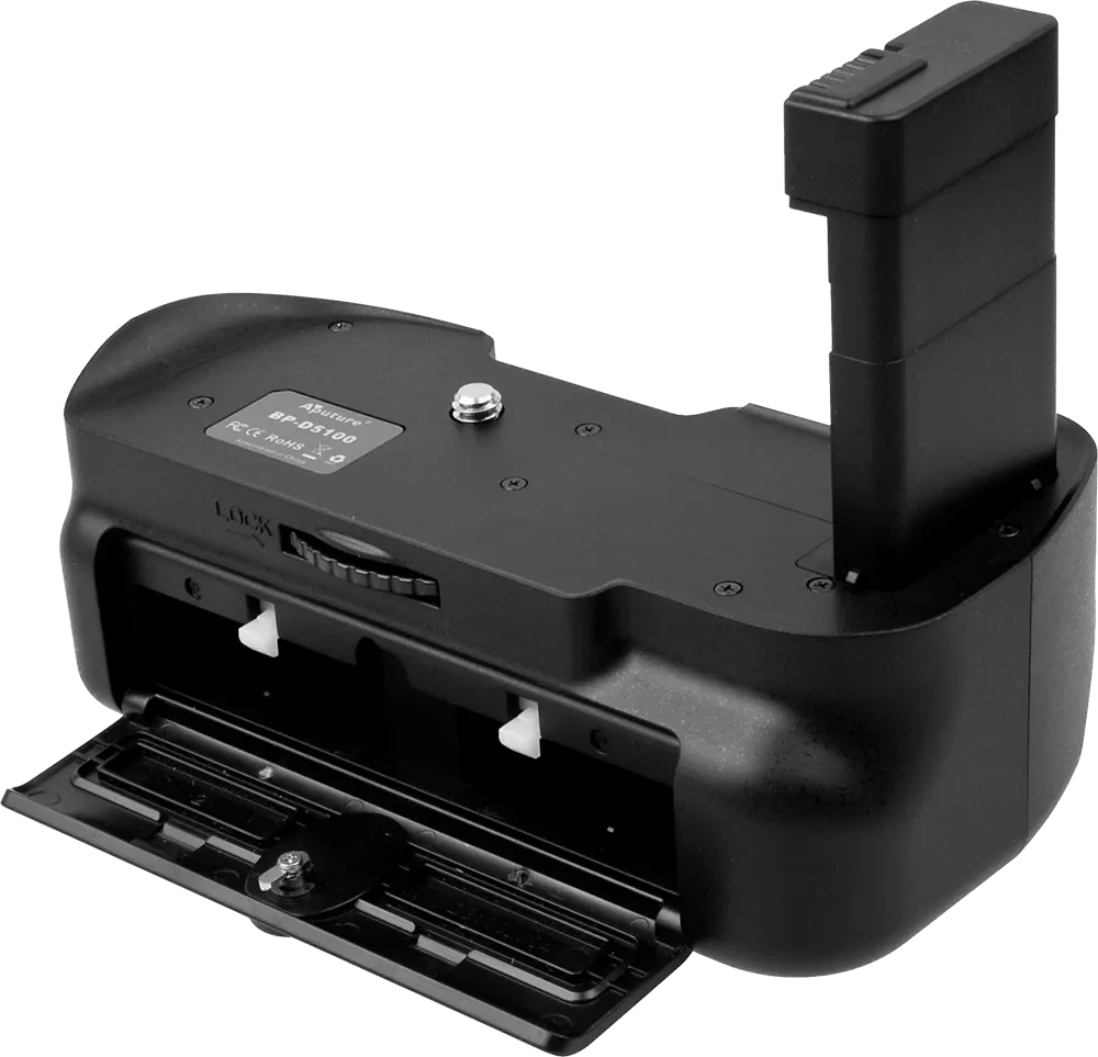 Aputure Vertical Battery Grip for Nikon D5100, Black, BP.D5100
