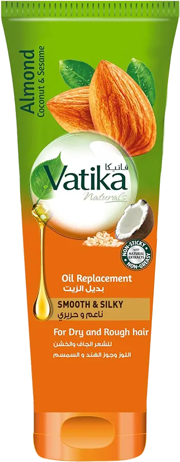 Vatika Naturals Smooth & Silky Almond, Coconut And Sesame Oil Replacement For Dry And Rough Hair, 200 Ml