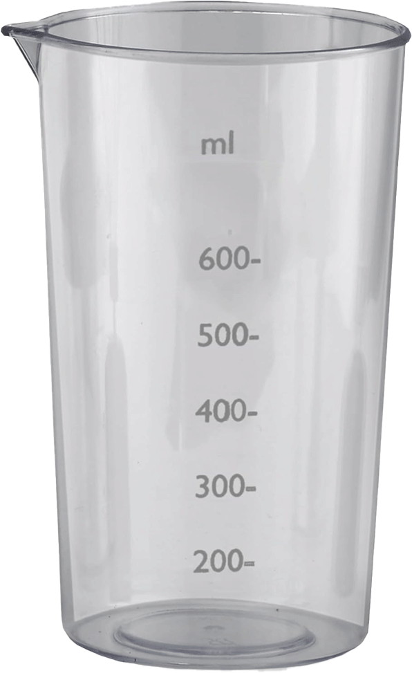 Mienta Hand Blender, 1000 Watt, 600 ml Cup, Turbo Speed, Stainless Steel, Black, HB111338A