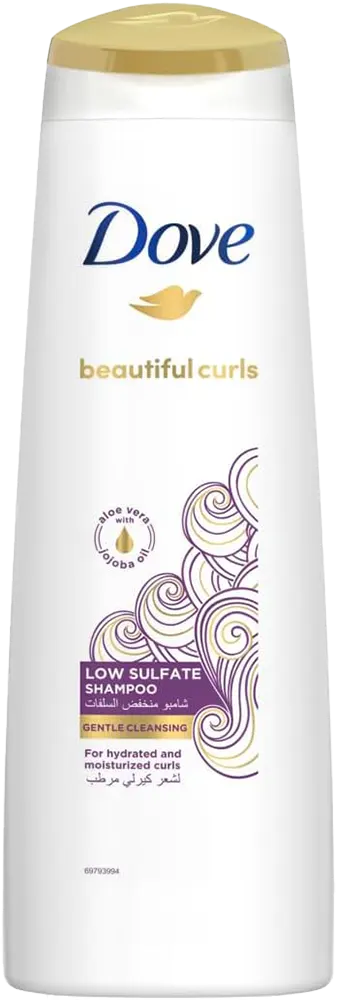 Dove Beautiful Curls Low Sulfate Shampoo, 350ML
