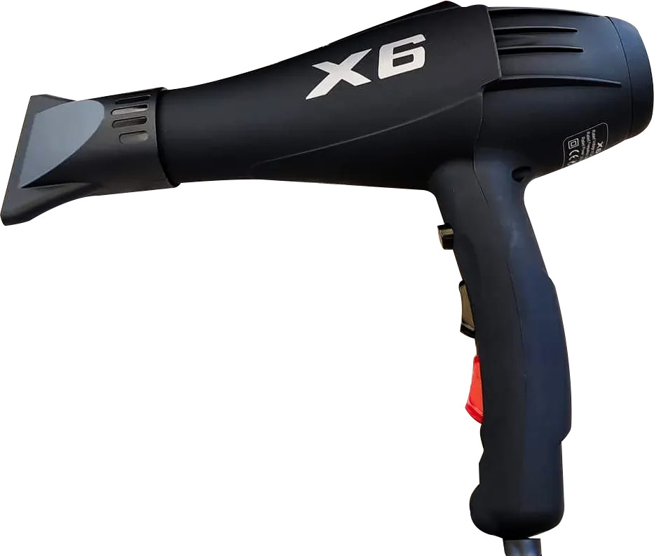 Hair Dryer X6 2500 Watt, 2 Speeds, 3 Heat Levels, Black
