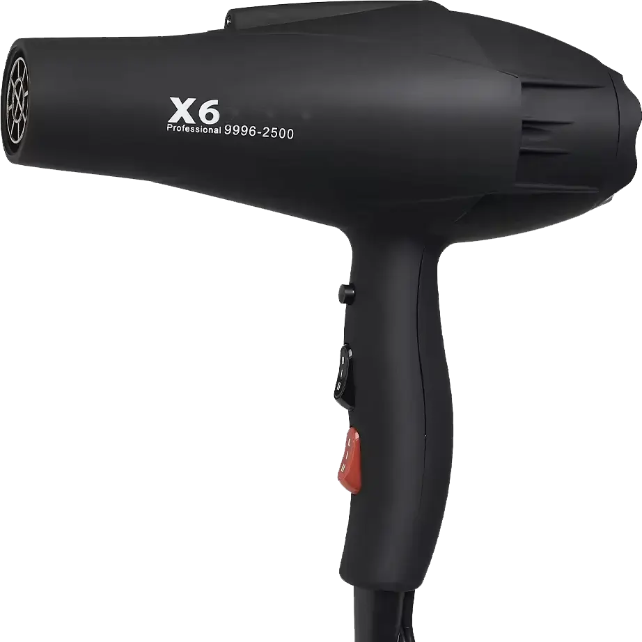 Hair Dryer X5 2200 Watt, 2 Speeds, 3 Heat Levels, Black