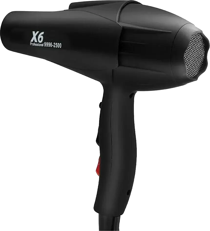 Hair Dryer X5 2200 Watt, 2 Speeds, 3 Heat Levels, Black