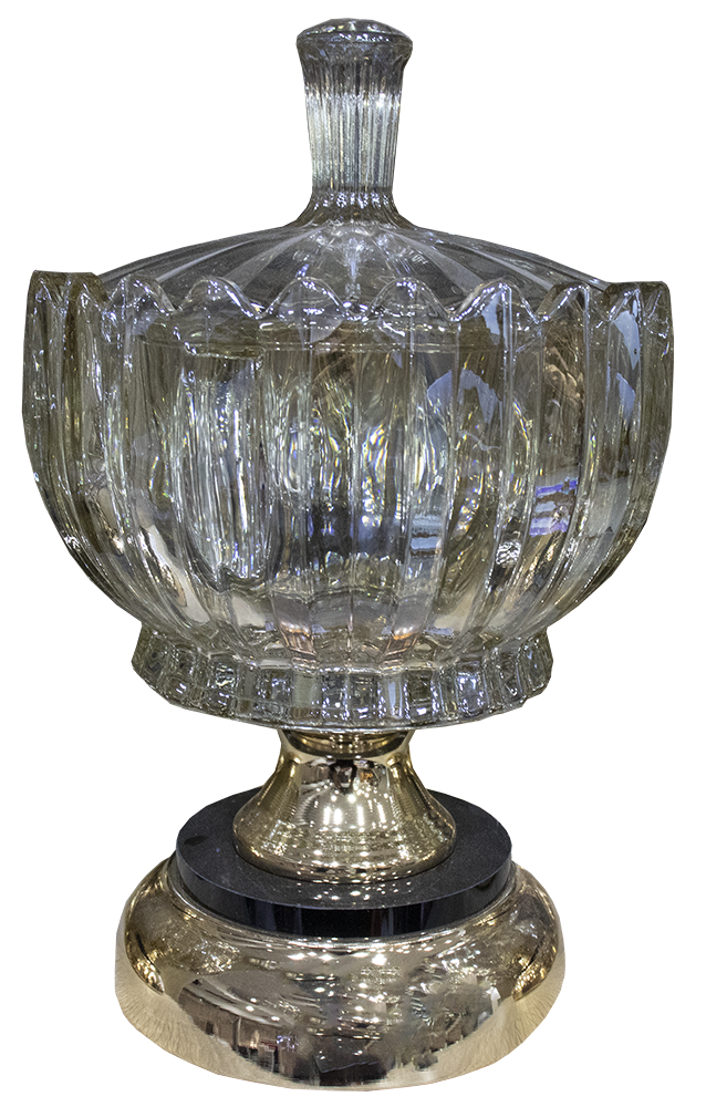 Honey Glass Bonbonniere , Medium , Model 3839