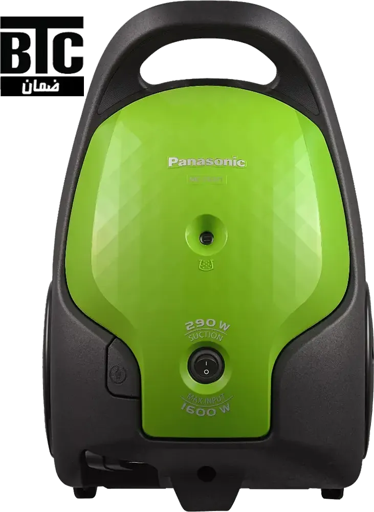 مكنسة باناسونيك 1600 وات، كيس اتربة 2.5 لتر، لون أخضر، موديل MC-GC371G (بضمان بغداد BTC)