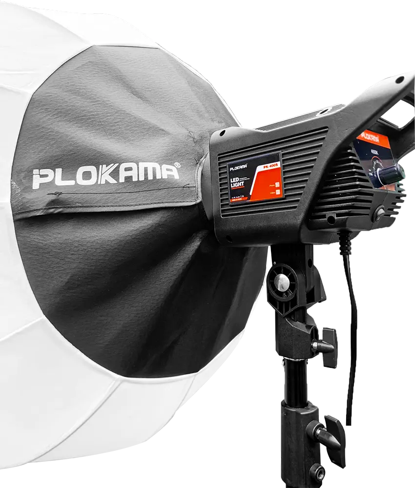 مجموعة أضاءة فيديو بلوكاما ليد (ضوء وكرة ناعمة وحامل ثلاثي القوائم)، PK-400S