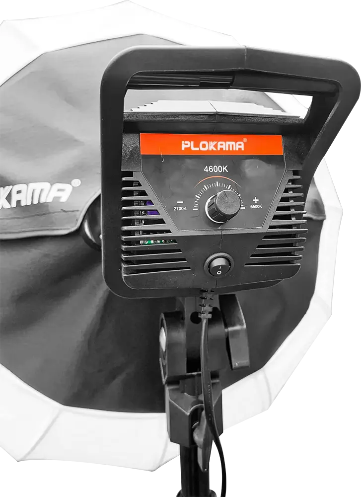 مجموعة أضاءة فيديو بلوكاما ليد (ضوء وكرة ناعمة وحامل ثلاثي القوائم)، PK-400S