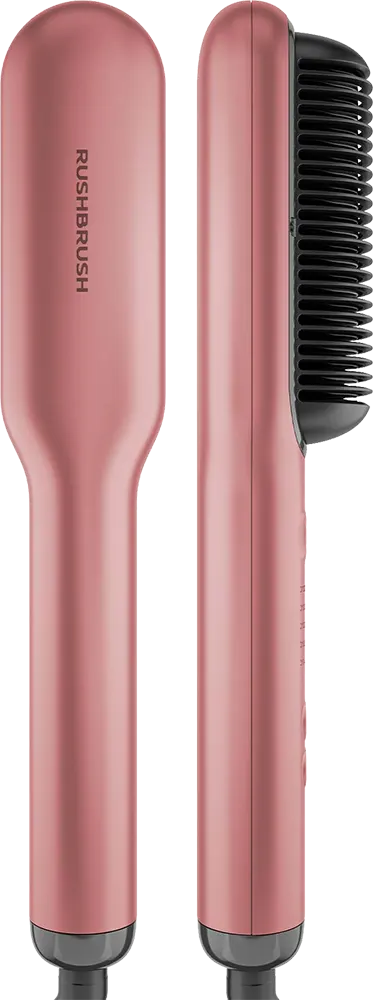 Hair Straightener Rush Brush S2 Pentium, 220°C, ionic Technology, Rose Gold