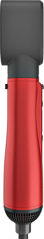 Rush Brush Hair Styling Kit, 1300 Watts, 3 Heat Levels, 2 Speeds, red, 6+