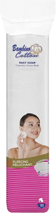 قطن مزيل للمكياج اليومي من بامبينو، 150 قطعة
