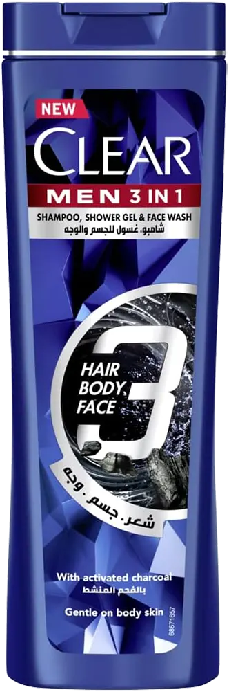 شامبو،غسول للجسم و الوجه للرجال من كلير، 180مل