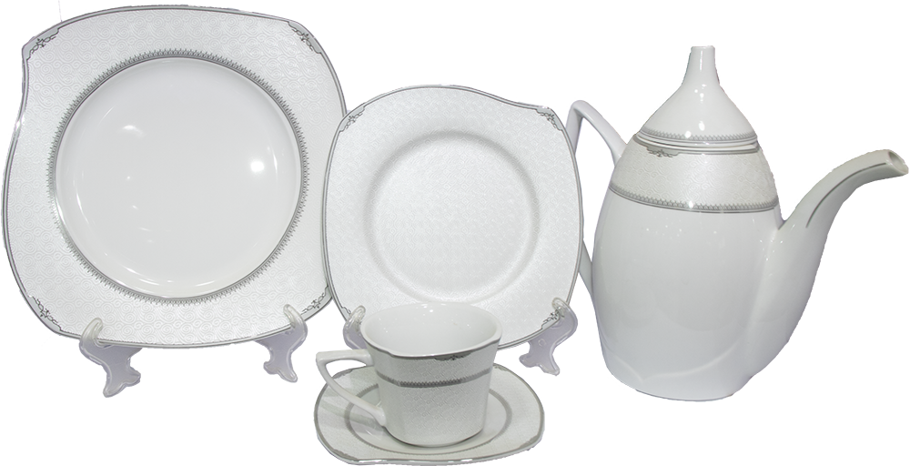 طقم سفرة الاندلس، 62ق، أبيض ،11915