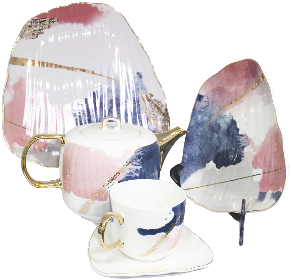 طقم شاي وجاتو البدر،24 قطعة  ، BM8