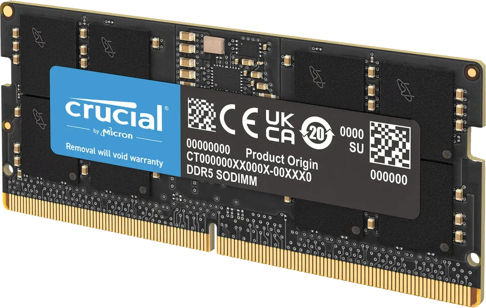 RAM Crucial 16GB DDR5, Speed 5600 MT-s , Black, CT16G56C46S5