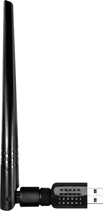 محول واي فاي USB دي لينك AC1300 ، ثنائي النطاق، USB 2.0، أسود، DWA-185