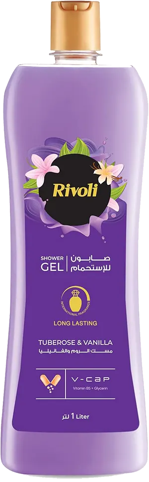 شاور جل مسك الروم والفانيليا من ريفولي، 1 لتر