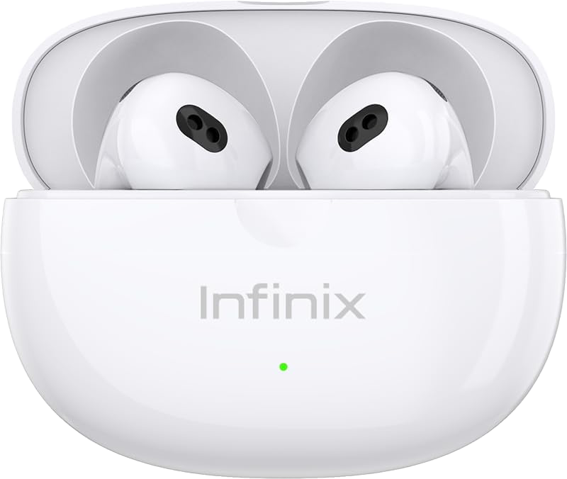 سماعات أذن لاسلكية انفينيكس XBuds 3، بلوتوث V5.3، مقاومة للماء، خاصية إلغاء الضوضاء، أبيض,XE31