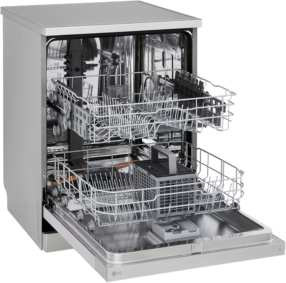 غسالة أطباق ال جي 14 فرد، شاشة ديجتال، محرك دفع مباشر، فضي، DFC612FV