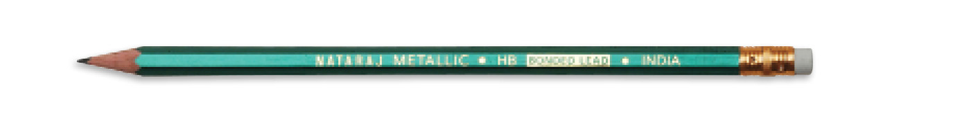 Natraj Metallic black lead pencil