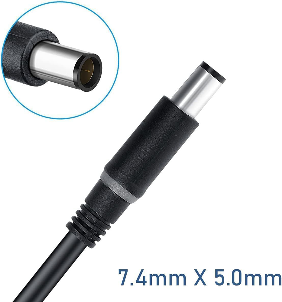 شاحن لابتوب ديل  DE135CB من جيجاماكس بلس، 19.5 فولت6.7 أمبير، 130 واط، 7.4 مم*5.0 مم